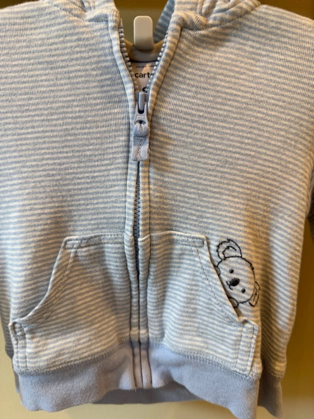 Carter's Baby Boys Blue Hoodie Jacket Size 6 Months